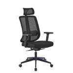 Office & Home Chair OXFORD Large Manager Black Fabric